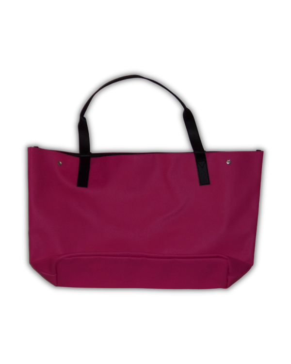Pink Statement Pink Tote Bag Blue Boot